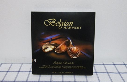 「チョコレートシーシェル（Belgian HARVEST）」のパッケージデザイン