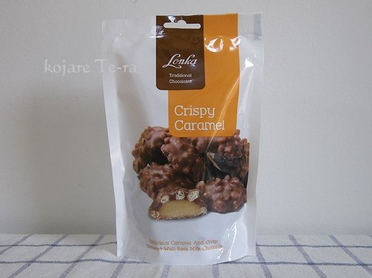 業務スーパー「Lonka/とろけるキャラメルチョコレート」のパッケージデザイン