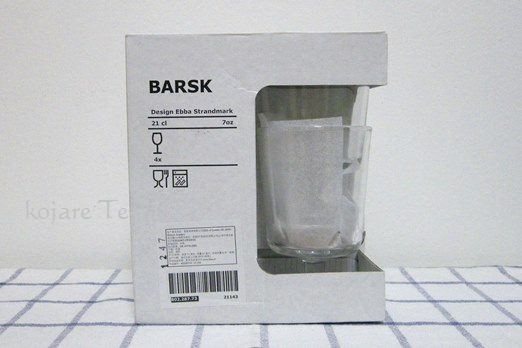 IKEA「BARSK（ワイングラス）」のパッケージデザイン