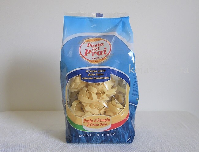 Pasta dei Prai（パッパルデッレ）のパッケージデザイン