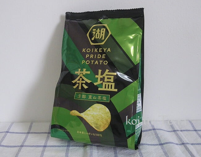 KOIKEYA PRIDE POTATO・芳醇 重ね茶塩のパッケージデザイン